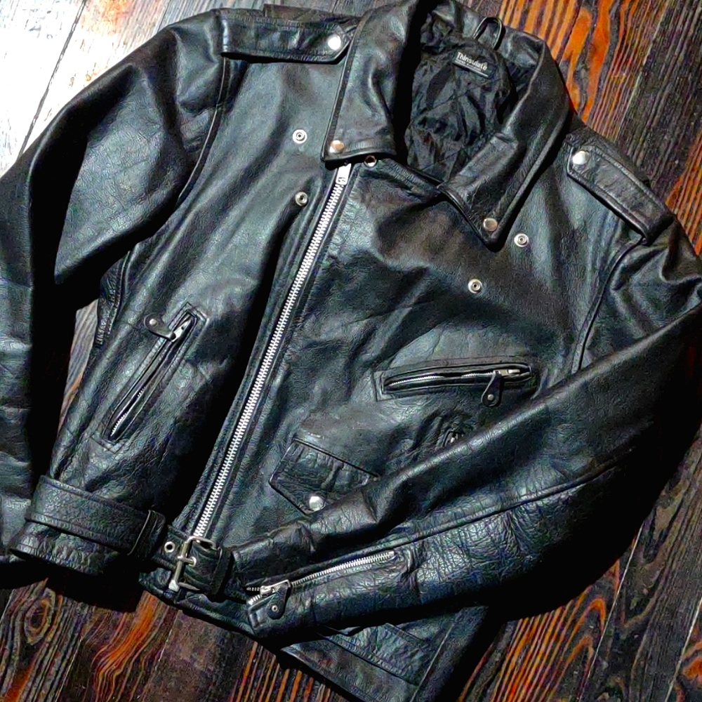 Black Leather Coat